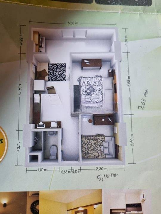 Dijual Apartemen dian regency lt 5 view city