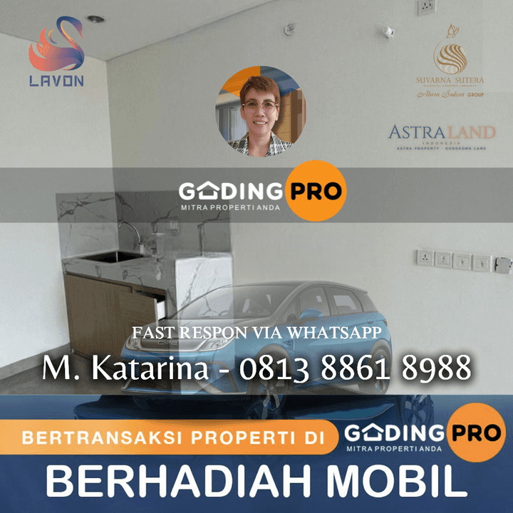 Net Yah 3 Lantai 20 Juta Murah di Lavon 3 Dkt Suvarna Sutera Asri