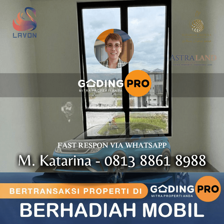 Net Yah 3 Lantai 20 Juta Murah di Lavon 3 Dkt Suvarna Sutera Asri