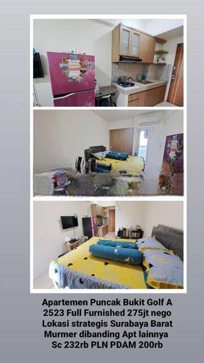 Dijual Apartemen Puncak Bukit Golf (PBG) Surabaya Barat