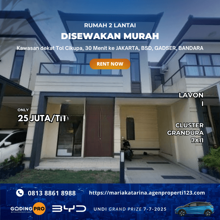Grandura Lavon 1 Tipe B 7x11 Dkt Suvarna Sutera Murah 2 Lt