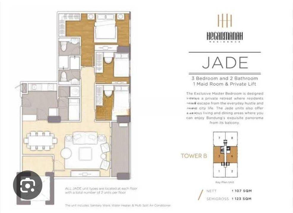 Luas Bangunan : 123 m²