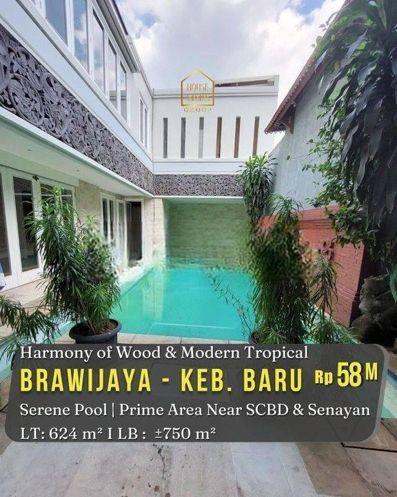 Rumah Brawijaya Dijual Murah Jarang Ada. Taman Luas