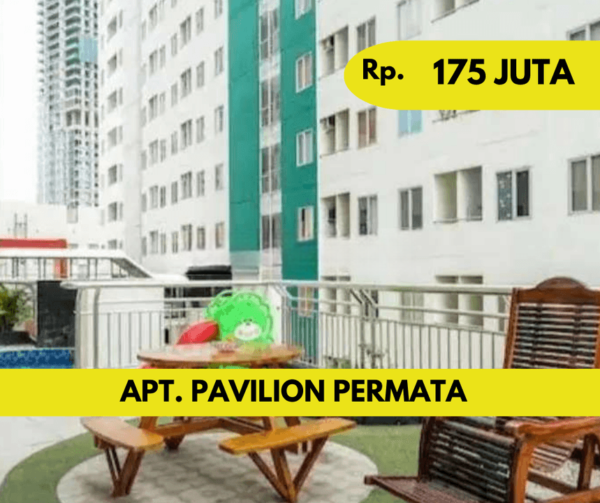 Dijual Apartemen Pavilion Permata Studio Baru dekat Mayjend Sungkono