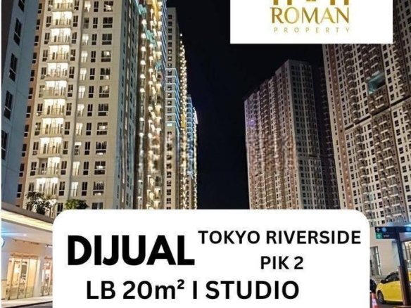 DIJUAL apartemen studio Full furnished Tokyo Riverside pik 2