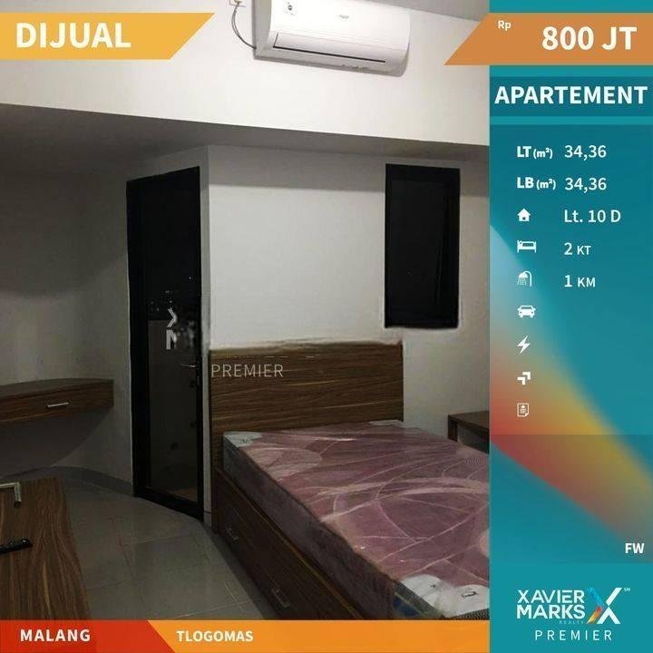Dijual Apartemen Begawan Corner 2BR Tlogomas Malang