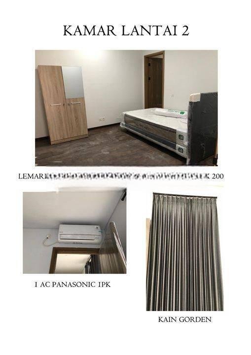 Rumah 3 Lantai Furnished di Zora